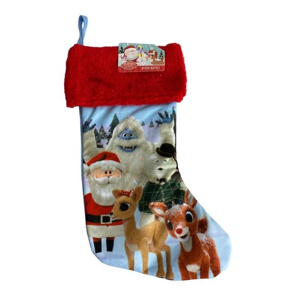 Rudolph The Red-Nosed Reindeer Christmas Stocking 15" Holiday NEW - Picture 2 of 5